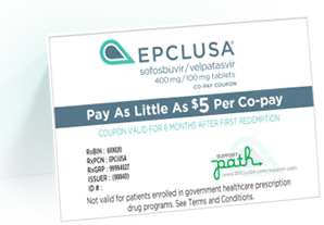 EPCLUSA co-pay coupon